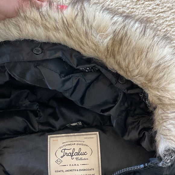 Zara Trafaluc Collection Mixed Media Hooded Puffer Vest - Picture 8 of 8